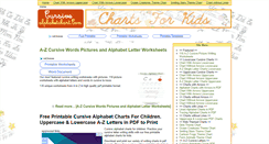 Desktop Screenshot of cursivealphabetchart.com