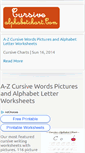 Mobile Screenshot of cursivealphabetchart.com